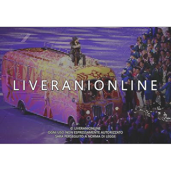 (120812) -- LONDON, Aug. 12, 2012 () -- Photo taken on August 12, 2012 shows the performance of the Closing Ceremony of the London 2012 Olympic Games at the Olympic Stadium in London, Britain. (/Ren Zhenglai) (zgp) ©PHOTOSHOT/AGENZIA ALDO LIVERANI SAS - ITALY ONLY - CERIMONIA DI CHIUSURA DEI GIOCHI OLIMPICI, OLIMPIADI LONDRA 2012