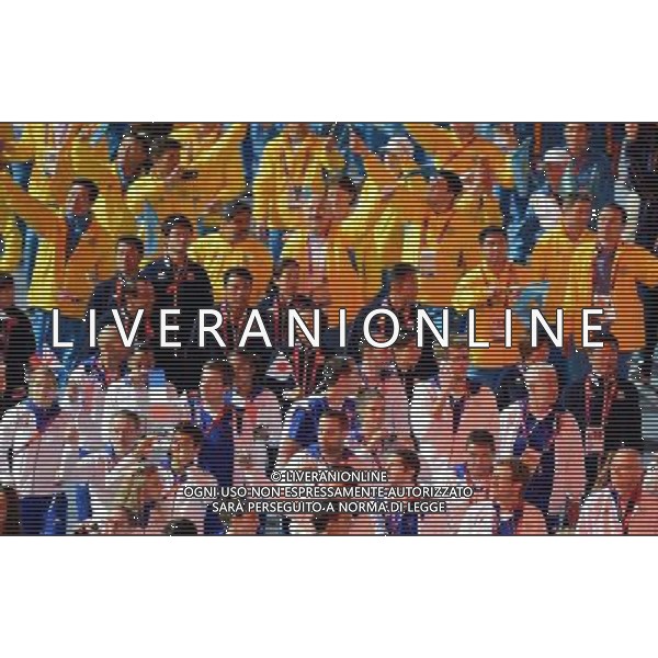 (120812) -- LONDON, Aug. 12, 2012 () -- Photo taken on August 12, 2012 shows the athletes parade during the closing ceremony of the London 2012 Olympic Games at the Olympic Stadium in London, Britain. (/Yang Zongyou) (lm) ©PHOTOSHOT/AGENZIA ALDO LIVERANI SAS - ITALY ONLY - CERIMONIA DI CHIUSURA DEI GIOCHI OLIMPICI, OLIMPIADI LONDRA 2012