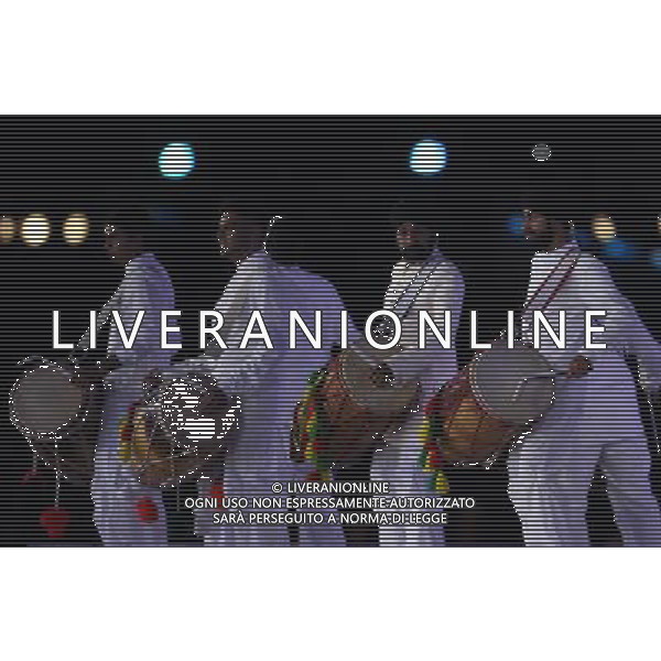 (120812) -- LONDON, Aug. 12, 2012 () -- Photo taken on August 12, 2012 shows the art performance at the Closing Ceremony of the London 2012 Olympic Games at the Olympic Stadium in London, Britain. (/Shen Bohan) (zgp) ©PHOTOSHOT/AGENZIA ALDO LIVERANI SAS - ITALY ONLY - CERIMONIA DI CHIUSURA DEI GIOCHI OLIMPICI, OLIMPIADI LONDRA 2012