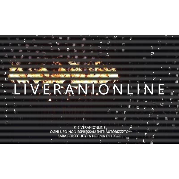 (120812) -- LONDON, Aug. 12, 2012 () -- Photo taken on August 12, 2012 shows the Olympic flame burning at the Closing Ceremony of the London 2012 Olympic Games at the Olympic Stadium in London, Britain. (/Wang Qingqin) (zgp) ©PHOTOSHOT/AGENZIA ALDO LIVERANI SAS - ITALY ONLY - CERIMONIA DI CHIUSURA DEI GIOCHI OLIMPICI, OLIMPIADI LONDRA 2012