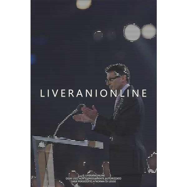 (120812) -- LONDON, Aug. 12, 2012 () -- Sebastian Coe, Chair of London 2012 Organising Committee, delivers a speech at the Closing Ceremony of the London 2012 Olympic Games at the Olympic Stadium in London, Britain, August 12, 2012. (/Shen Bohan) (zgp) ©PHOTOSHOT/AGENZIA ALDO LIVERANI SAS - ITALY ONLY - CERIMONIA DI CHIUSURA DEI GIOCHI OLIMPICI, OLIMPIADI LONDRA 2012