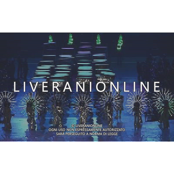 (120812) -- LONDON, Aug. 12, 2012 () -- Photo taken on August 12, 2012 shows the performance of the Rio 2016 artistic segment at the Closing Ceremony of the London 2012 Olympic Games at the Olympic Stadium in London, Britain. (/Wang Qingqin) (zgp) ©PHOTOSHOT/AGENZIA ALDO LIVERANI SAS - ITALY ONLY - CERIMONIA DI CHIUSURA DEI GIOCHI OLIMPICI, OLIMPIADI LONDRA 2012