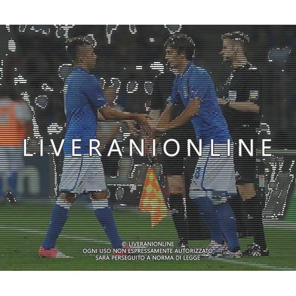 Amichevole Berna (Svizzera) - 15.08.2012 Italia-Inghilterra Nella Foto:gabbiadini el shaarawy sostituzione /Ph.Vitez-Ag. Aldo Liverani