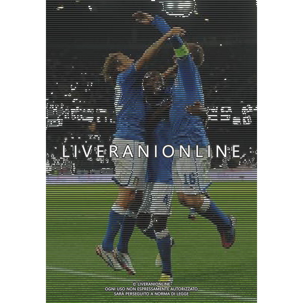 Amichevole Berna (Svizzera) - 15.08.2012 Italia-Inghilterra Nella Foto:de rossi esulta con diamanti e ogbonna /Ph.Vitez-Ag. Aldo Liverani