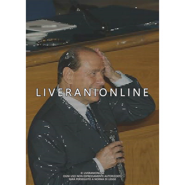 BRESCIA AUDITORIUM CALINI 05/06/2003 CANDIDATURA DI VIVIANA BECCALOSSI ALLE AMMINISTRATIVE SOSTENUTA DALLA CASA DELLE LIBERTA\' NELLA FOTO SILVIO BERLUSCONI FOTO FILIPPO VENEZIA/AGENZIA ALDO LIVERANI