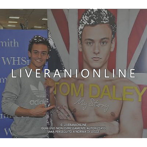 Tom Daley, Olympic diving Bronze medalist draws massive crowds to W H Smiths Criibbs Causeway Bristol, as he signs copies of his autobiography \' My Story\' . Date 17th August 2012 ©photoshot/Agenzia Aldo Liverani Sas - ITALY ONLY - Tom Daley, medaglia di bronzo campionae olimpico di immersioni mentre firma copie della sua autobiografia \'My Story\'. 17 Agosto 2012