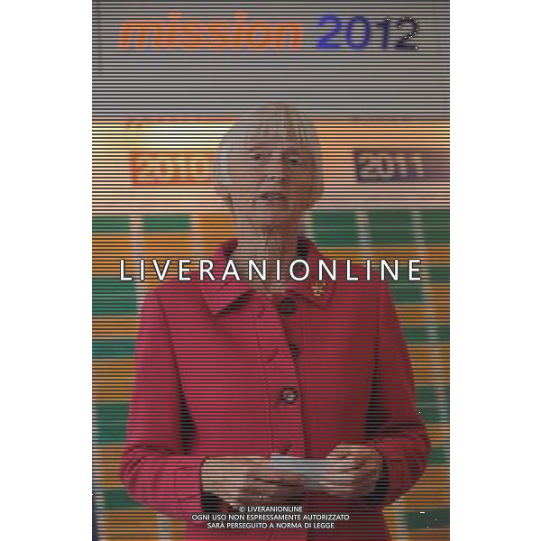 Baroness Sue Campbell, Chair of UK Sport, speaking at a press conference held at UK Sport, laying out the Team GB ambitions for the London Paralympic Games 2012. ©photoshot/Agenzia Aldo Liverani Sas - ITALY ONLY - Giochi Paralimpici di Londra 2012 Conferenza stampa Paralimpiadi presso UK Sport