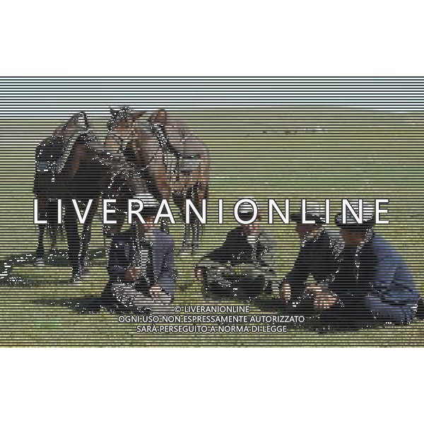(120817) -- TEKES, Aug. 17, 2012 () -- Herdsmen of Kazakh ethnic group rest on the grassland which is 56km south from Tekes County of northwest China\'s Xinjiang Uygur Autonomous Region, Aug. 17, 2012. (/Sadat) (lx) ©photoshot/Agenzia Aldo Liverani Sas - ITALY ONLY - Veduta panoramica di una prateria 56 km a sud dalla contea di Tekes nord-occidentale cinese dello Xinjiang Uygur Regione Autonoma