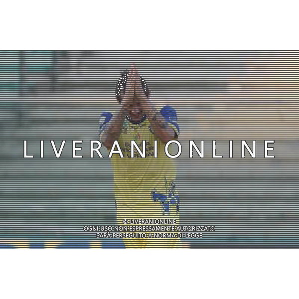 VERONA 18 AGOSTO 2012 CHIEVO - ASCOLI COPPA ITALIA TIM CUP 2012/2013 NELLA FOTO: ESULTANZA DOPO IL SECONDO GOL DI THEREAU ©GARBUIO/AG. ALDO LIVERANI S.A.S.