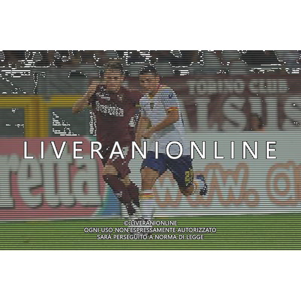 Coppa Italia TIM - 3¡ Turno Torino 18-08-2012 Torino - Lecce nella foto: Filippo Falco (Lecce) e sulla SX Salvatore Masiello (Torino) foto Roberto Garavaglia - ag. Aldo Liverani sas
