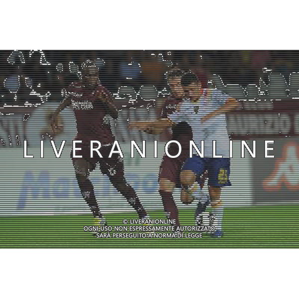 Coppa Italia TIM - 3¡ Turno Torino 18-08-2012 Torino - Lecce nella foto: Filippo Falco (Lecce) contrastato da Angelo Ogbonna (Torino) a SX e Salvatore Masiello (Torino) foto Roberto Garavaglia - ag. Aldo Liverani sas
