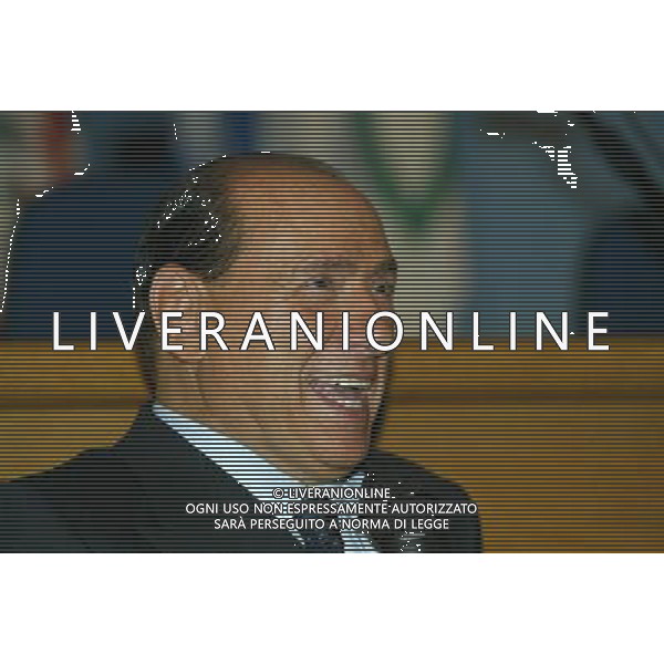 BRESCIA AUDITORIUM CALINI 05/06/2003 CANDIDATURA DI VIVIANA BECCALOSSI ALLE AMMINISTRATIVE SOSTENUTA DALLA CASA DELLE LIBERTA\' NELLA FOTO SILVIO BERLUSCONI FOTO FILIPPO VENEZIA/AGENZIA ALDO LIVERANI
