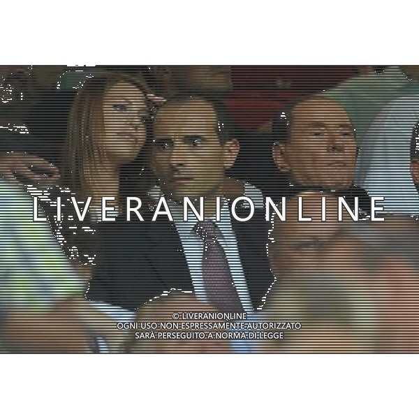Trofeo Luigi Berlusconi 2012 Milano - 19.08.2012 Milan-Juventus Nella Foto:berlusconi silvio con la figlia barbara /Ph.Vitez-Ag. Aldo Liverani