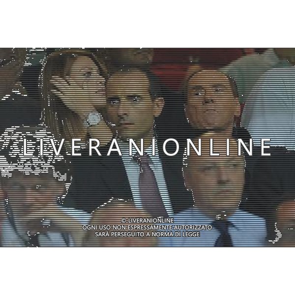 Trofeo Luigi Berlusconi 2012 Milano - 19.08.2012 Milan-Juventus Nella Foto:berlusconi silvio con la figlia barbara /Ph.Vitez-Ag. Aldo Liverani