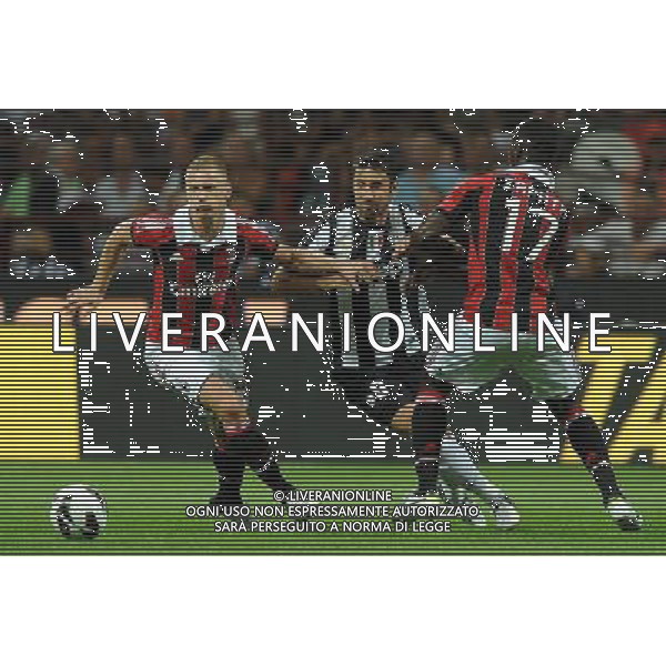 Trofeo Luigi Berlusconi 2012 Milano - 19.08.2012 Milan-Juventus Nella Foto:vucinic fra abate e zapata /Ph.Vitez-Ag. Aldo Liverani