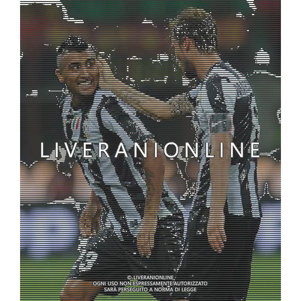 Trofeo Luigi Berlusconi 2012 Milano - 19.08.2012 Milan-Juventus Nella Foto:vidal esulta con marchisio /Ph.Vitez-Ag. Aldo Liverani