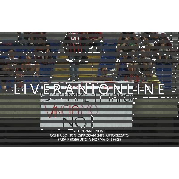 Trofeo Luigi Berlusconi 2012 Milano - 19.08.2012 Milan-Juventus Nella Foto:striscione tifosi milan per conte /Ph.Vitez-Ag. Aldo Liverani