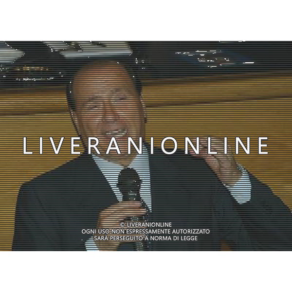 BRESCIA AUDITORIUM CALINI 05/06/2003 CANDIDATURA DI VIVIANA BECCALOSSI ALLE AMMINISTRATIVE SOSTENUTA DALLA CASA DELLE LIBERTA\' NELLA FOTO SILVIO BERLUSCONI FOTO FILIPPO VENEZIA/AGENZIA ALDO LIVERANI