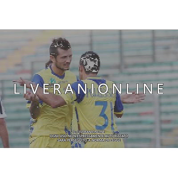 PADOVA 18/08/2012 SERIE A TIM CUP 2012/2013 CHIEVO VERONA-ASCOLI NELLA FOTO THEREAU E PELLISSIER ESULTANO FOTO PAOLA GARBUIO/AG.ALDO LIVERANI