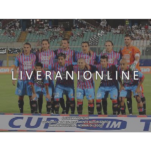 18-08-12 Catania : Catania - Sassuolo coppa italia tima 2012-13 Nella foto: formazione del calcio catania GIUSEPPE SERGI/AG ALDO LIVERANI SAS 
