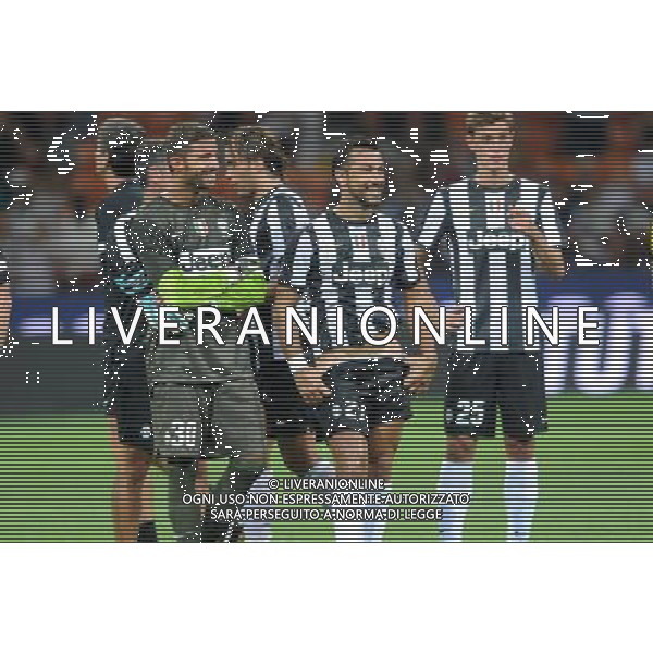 MILANO, 19-08-2012 / Â©FOTO GIORGIO RAVEZZANI TROFEO LUIGI BERLUSCONI MILAN-JUVENTUS NELLA FOTO: STORARI-QUAGLIARELLA A FINE GARA