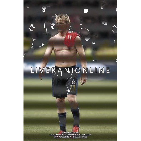 Champions League qualifying match between Spartak Moscow and Fenerbahce Istanbul at Luzhniki Stadium in Moscow, Russia on 2012/08/21 Match Scored: Spartak Moscow 2 - Fenerbahce 1 Pictured: Dirk Kuyt of Fenerbahce. pilka nozna sezon 2012/2012 liga mistrzow spartak moskwa FOT.SESKIM PHOTO/NEWSPIX.PL TURKEY, GERMANY, AUSTRIA AND UK OUT !!! --- Newspix.pl AG ALDO LIVERANI S A S ONLY ITALY *** Local Caption *** www.newspix.pl mail us: info@newspix.pl call us: 0048 022 23 22 222 --- Polish Picture Agency by Ringier Axel Springer Poland