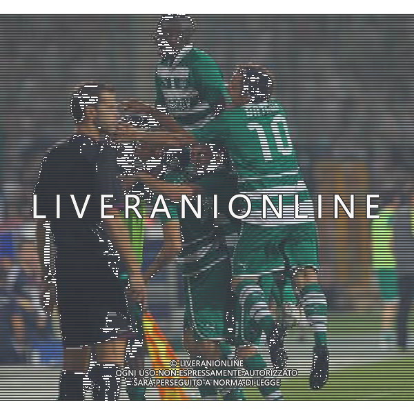 Europe League qualifying match between Bursaspor (Green) and Twente ( red ) at the Ataturk Stadium in Bursa, Turkey on 23.08.2012 Match Scored: Bursaspor 3 - Twente 1 Pictured: Bursaspor players celebrates after the score. LIGA EUROPY UEFA SEZON 2012/2013 PILKA NOZNA FOT.SESKIM PHOTO/NEWSPIX.PL TURKEY, GERMANY, AUSTRIA AND UK OUT !!! --- Newspix.pl AG ALDO LIVERANI S A S ONLY ITALY *** Local Caption *** www.newspix.pl mail us: info@newspix.pl call us: 0048 022 23 22 222 --- Polish Picture Agency by Ringier Axel Springer Poland