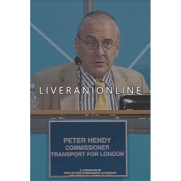 Peter Hendy, Commissioner, Transport For London, speaks during a press-conference on the Paralympic security and transport readiness at The London Media Centre.] PHOTOSHOT/AG ALDO LIVERANI SAS ITALY ONLY -