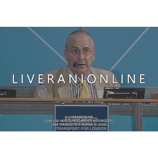 Peter Hendy, Commissioner, Transport For London, speaks during a press-conference on the Paralympic security and transport readiness at The London Media Centre.] PHOTOSHOT/AG ALDO LIVERANI SAS ITALY ONLY -