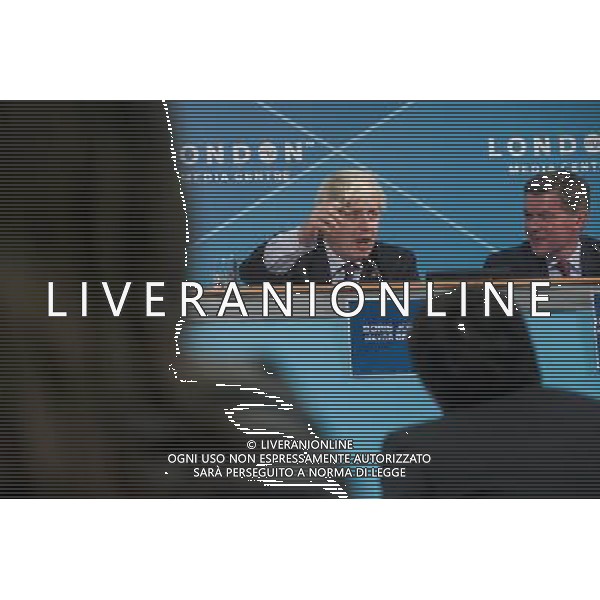 Mayor of London, Mr Boris Johnson speaks during a press-conference on the Paralympic security and transport readiness at The London Media Centre. PHOTOSHOT/AG ALDO LIVERANI SAS ITALY ONLY -