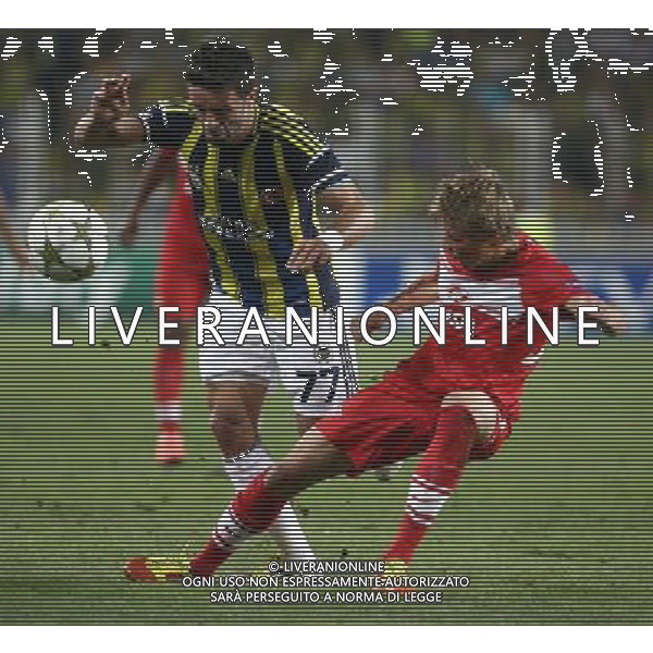 Champions League play off match between Fenerbahce and Spartak Moscow at Sukru Saracoglu Stadium in Istanbul, Turkey on 2012/08/29 Pictured: Gokhan Gonul (L) of Fenerbahce. PHOTOSHOT/AG ALDO LIVERANI SAS - ITALY ONLY -