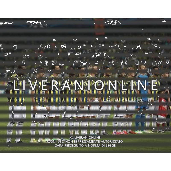 Champions League play off match between Fenerbahce and Spartak Moscow at Sukru Saracoglu Stadium in Istanbul, Turkey on 2012/08/29 Pictured: Fenerbahce team players. PHOTOSHOT/AG ALDO LIVERANI SAS - ITALY ONLY -