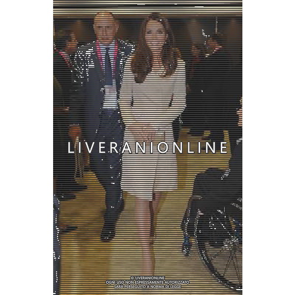 The Duchess of Cambridge attends a reception at the Olympic Stadium ahead of the opening ceremony for the London Paralympic Games 2012. Wednesday August 29, 2012. PHOTOSHOT/AG ALDO LIVERANI SAS ITALY ONLY