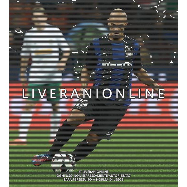 UEFA Europa League 2012/2013 Terzo Turno Preliminare Milano - 30.08.2012 Inter-Vaslui Nella Foto:cambiasso /Ph.Vitez-Ag. Aldo Liverani