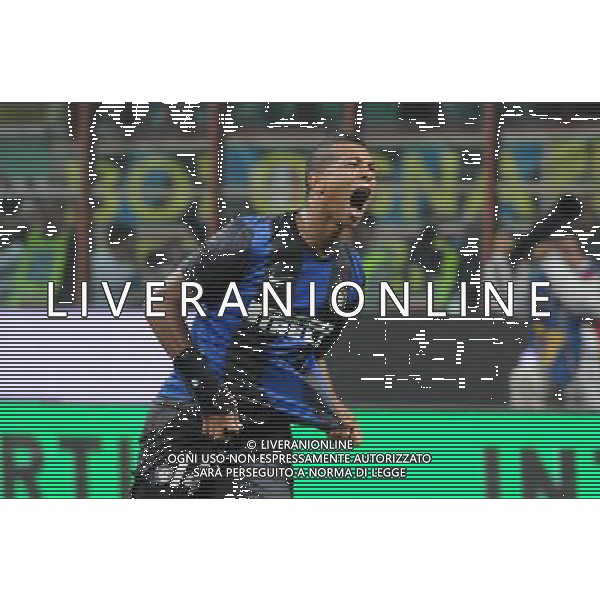MILANO, 30-08-2012 / Â©FOTO GIORGIO RAVEZZANI PRELIMINARE EUROPA LEAGUE INTER-VASLUI NELLA FOTO: ESULTANZA FREDY GUARIN Ag. Aldo Liverani