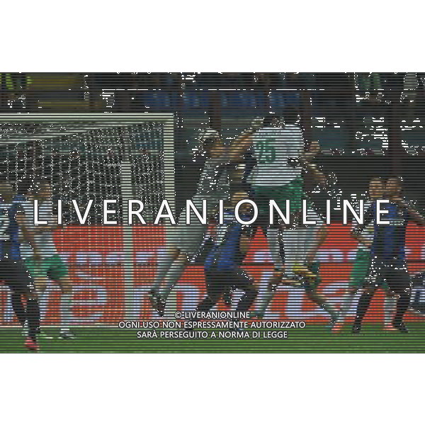 MILANO, 30-08-2012 / PRELIMINARE EUROPA LEAGUE INTER-VASLUI NELLA FOTO: GOAL FERNANDO VARELA /AG ALDO LIVERANI SAS