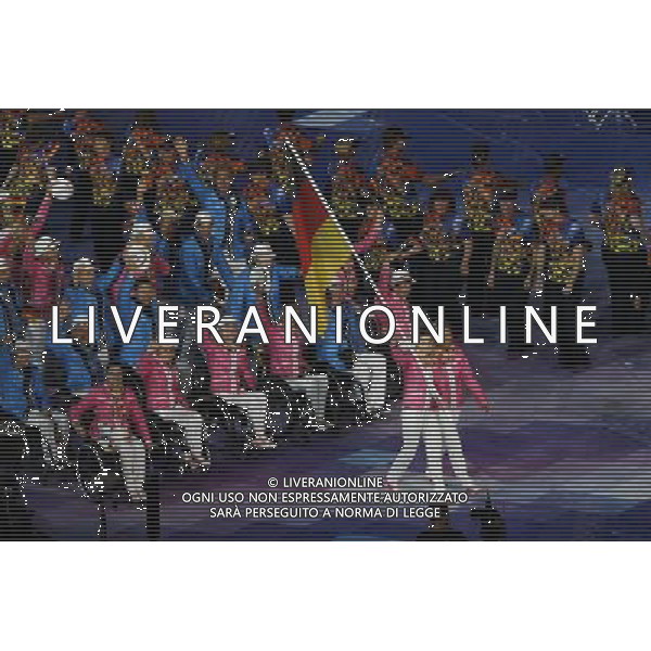 Performers in the Olympic Stadium during the opening ceremony of the London 2012 Paralympic Games, London, Britain, 29 August 2012. The London 2012 Paralympic Games run through the closing ceremony on 09 September. /photoshot/AG ALDO LIVERANI SAS ITALY ONLY -