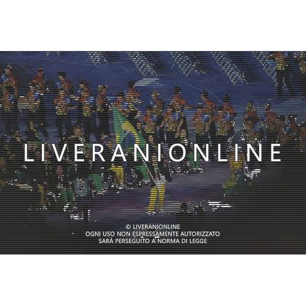 Performers in the Olympic Stadium during the opening ceremony of the London 2012 Paralympic Games, London, Britain, 29 August 2012. The London 2012 Paralympic Games run through the closing ceremony on 09 September. /photoshot/AG ALDO LIVERANI SAS ITALY ONLY -