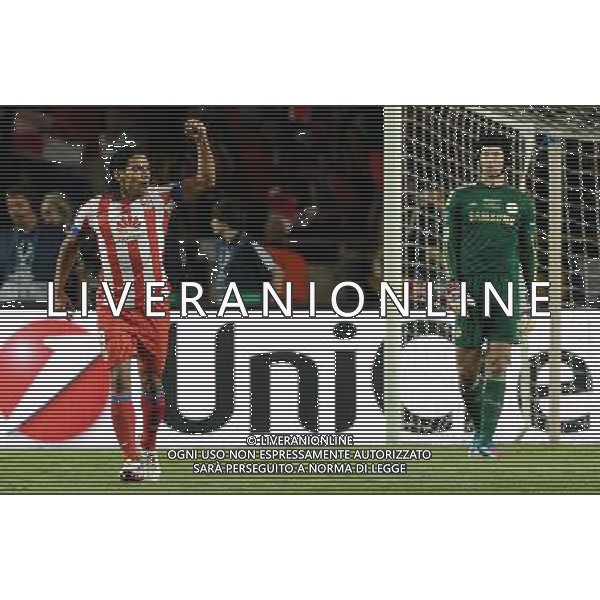 UEFA Supercup 2012 Montecarlo - 31.08.2012 Chelsea-Atletico Madrid Nella Foto:falcao esulta /Ph.Vitez-Ag. Aldo Liverani