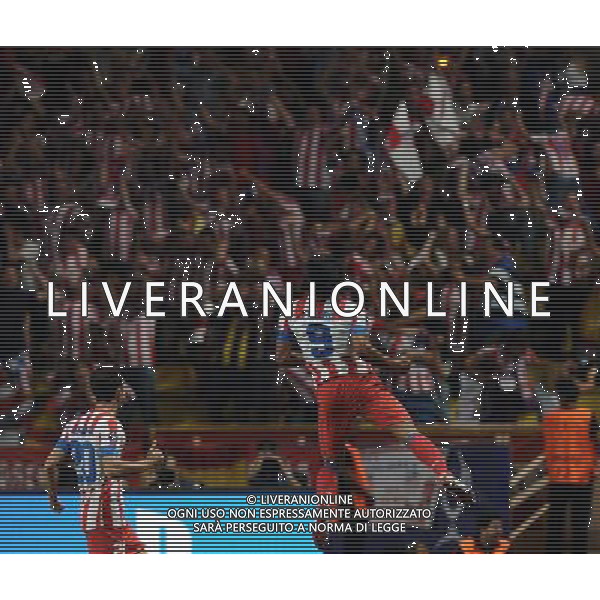 UEFA Supercup 2012 Montecarlo - 31.08.2012 Chelsea-Atletico Madrid Nella Foto:falcao esultanza secondo gol /Ph.Vitez-Ag. Aldo Liverani