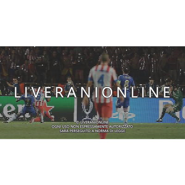 UEFA Supercup 2012 Montecarlo - 31.08.2012 Chelsea-Atletico Madrid Nella Foto:falcao terzo gol /Ph.Vitez-Ag. Aldo Liverani