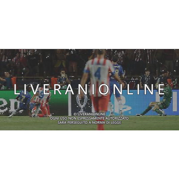 UEFA Supercup 2012 Montecarlo - 31.08.2012 Chelsea-Atletico Madrid Nella Foto:falcao terzo gol /Ph.Vitez-Ag. Aldo Liverani