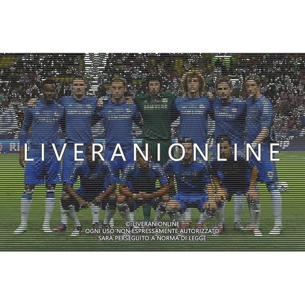 UEFA Supercup 2012 Montecarlo - 31.08.2012 Chelsea-Atletico Madrid Nella Foto:chelsea squadra formazione /Ph.Vitez-Ag. Aldo Liverani