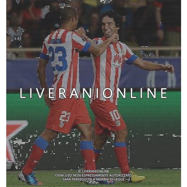 UEFA Supercup 2012 Montecarlo - 31.08.2012 Chelsea-Atletico Madrid Nella Foto:miranda esulta /Ph.Vitez-Ag. Aldo Liverani