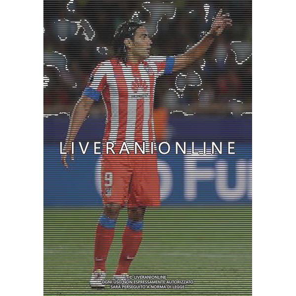 UEFA Supercup 2012 Montecarlo - 31.08.2012 Chelsea-Atletico Madrid Nella Foto:Falcao /Ph.Vitez-Ag. Aldo Liverani