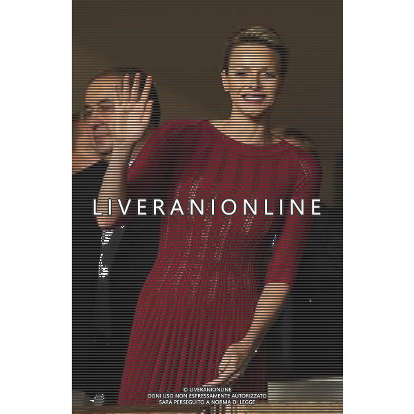 UEFA Supercup 2012 Montecarlo - 31.08.2012 Chelsea-Atletico Madrid Nella Foto:Principessa Charlène Wittstock Lynette Wittstock /Ph.Vitez-Ag. Aldo Liverani