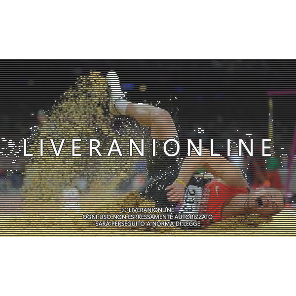 (120901) -- LONDON, Sept. 1, 2012 () -- Wojtek Czyz of Germany competes during the men\'s long jump F42/44 at London 2012 Paralympic Games in London, Aug. 31, 2012. (/Yang Lei) AG ALDO LIVERANI S A S ONLY ITALY