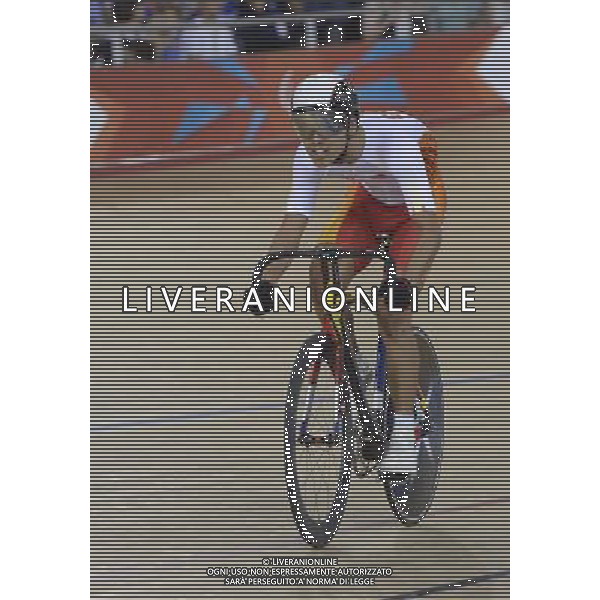 (120901) -- LONDON, Sept. 1, 2012 () -- Silver medalist Li Zhangyu of China competes during the men\'s individual C1 Pursuit final at London 2012 Paralympic Games in London, Aug. 31, 2012. (/Wu Wei) AG ALDO LIVERANI S A S ONLY ITALY