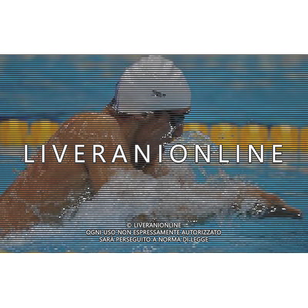 (120902) -- LONDON, Sept. 2, 2012 () -- Andriy Kalyna of Ukraine competes during the Men\'s 100m Breaststroke - SB8 final at London 2012 Paralympic Games, in London, Britain, on Sept. 1, 2012. Kalyna won the gold medal with a time of 1 minute 7.45 seconds. (/Yang Shiyao) (cc) AG ALDO LIVERANI S A S ONLY ITALY