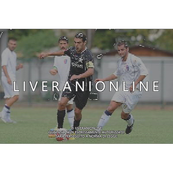 Campionato Lega PRO 2Á Divisione Girone A - 1Á Giornata Casale Monferrato (AL) 2-09-2012 Casale - Milazzo nella foto: Daniele Molino (Casale) a SX e Giovanni Campanaro (Milazzo) foto Roberto Garavaglia - ag. Aldo Liverani sas